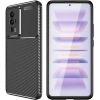 Xiaomi Poco F5 Pro Kılıf Silikon Parmak İzi Bırakmayan Karbon Soft Negro Kapak - Siyah