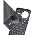Xiaomi Poco F7 Pro Kılıf Silikon Parmak İzi Bırakmayan Karbon Soft Negro Kapak - Siyah