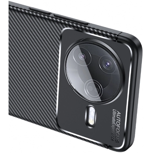 Xiaomi Poco F7 Pro Kılıf Silikon Parmak İzi Bırakmayan Karbon Soft Negro Kapak - Siyah