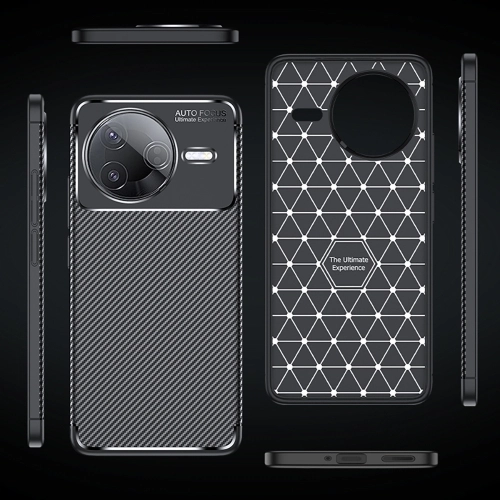 Xiaomi Poco F7 Pro Kılıf Silikon Parmak İzi Bırakmayan Karbon Soft Negro Kapak - Siyah