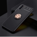 Xiaomi Poco M3 Kılıf Renkli Silikon Yüzüklü Standlı Auto Focus Ravel Kapak - Rose Gold