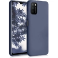 Xiaomi Poco M3 Kılıf İnce Soft Mat Renkli Esnek Silikon Kapak - Lacivert