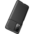 Xiaomi Poco M3 Kılıf Silikon Parmak İzi Bırakmayan Karbon Soft Negro Kapak - Siyah