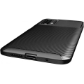 Xiaomi Poco M3 Kılıf Silikon Parmak İzi Bırakmayan Karbon Soft Negro Kapak - Siyah