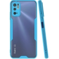 Xiaomi Poco M3 Pro Kılıf Renkli Silikon Kamera Lens Korumalı Şeffaf Parfe Kapak - Mavi