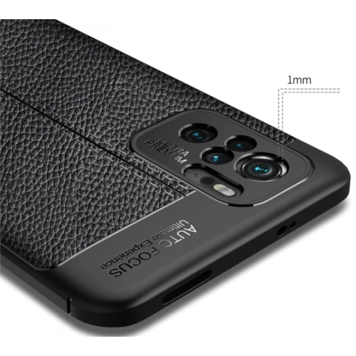 Xiaomi Poco M5s Kılıf Deri Görünümlü Lüks Parmak İzi Bırakmaz Niss Silikon Kapak - Lacivert