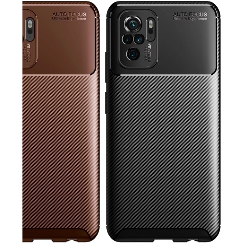 Xiaomi Poco M5s Kılıf Silikon Parmak İzi Bırakmayan Karbon Soft Negro Kapak - Lacivert