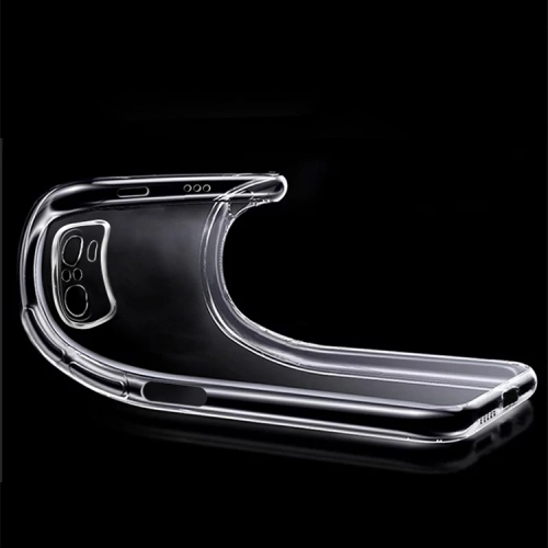 Xiaomi Poco M5s Kılıf Kamera Korumalı Esnek Silikon Kapak - Şeffaf