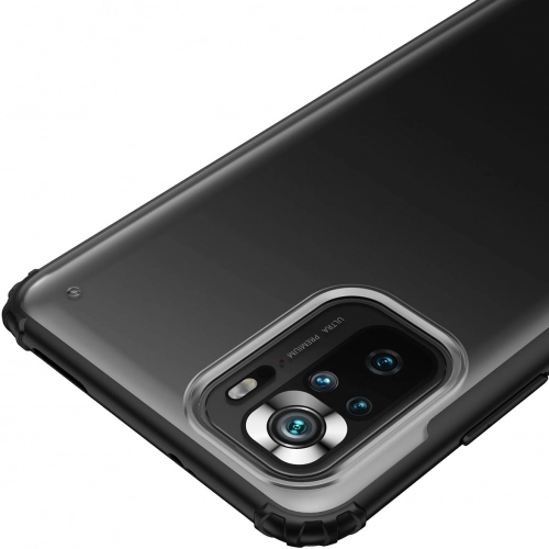 Xiaomi Poco M5s Kılıf Volks Serisi Kenarları Silikon Arkası Şeffaf Sert Kapak - Lacivert