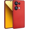Xiaomi Poco M6 Pro 4G Kılıf İnce Soft Mat Renkli Esnek Silikon Kapak - Kırmızı