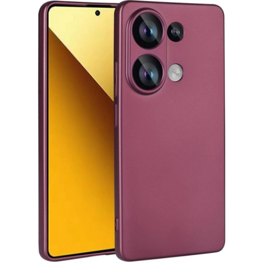 Xiaomi Poco M6 Pro 4G Kılıf İnce Soft Mat Renkli Esnek Silikon Kapak - Koyu Mor