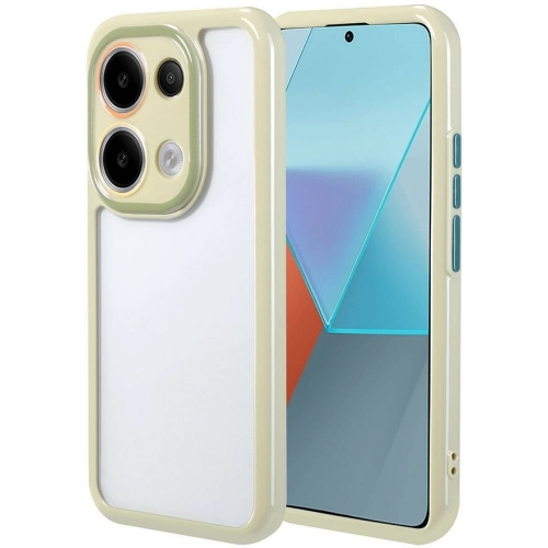 Xiaomi Poco M6 Pro 4G Kılıf Kamera Korumalı Renkli Kenar ve Çerçeve Tasarımlı Vitamin Kapak - Yeşil