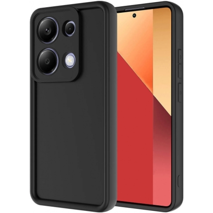 Xiaomi Poco M6 Pro 4G ile Uyumlu Kılıf Kamera Korumalı Silikon Ananas Kapak - Siyah