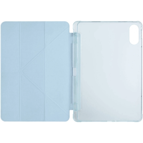 Xiaomi Poco Pad Tablet Kılıfı Standlı Tri Folding Kalemlikli Silikon Smart Cover - Lacivert
