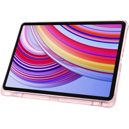 Xiaomi Poco Pad Tablet Kılıfı Standlı Tri Folding Kalemlikli Silikon Smart Cover - Lacivert