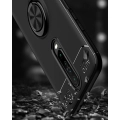 Xiaomi Poco X2 Kılıf Renkli Silikon Yüzüklü Standlı Auto Focus Ravel Kapak - Kırmızı - Siyah