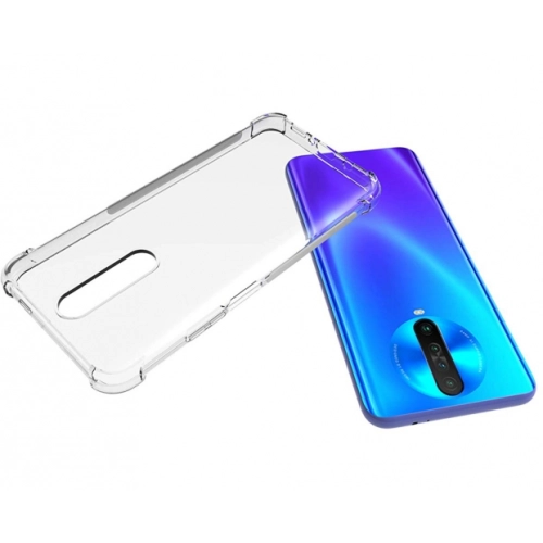 Xiaomi Poco X2 Kılıf Silikon Köşe Korumalı Airbag Darbe Emici Kapak - Şeffaf