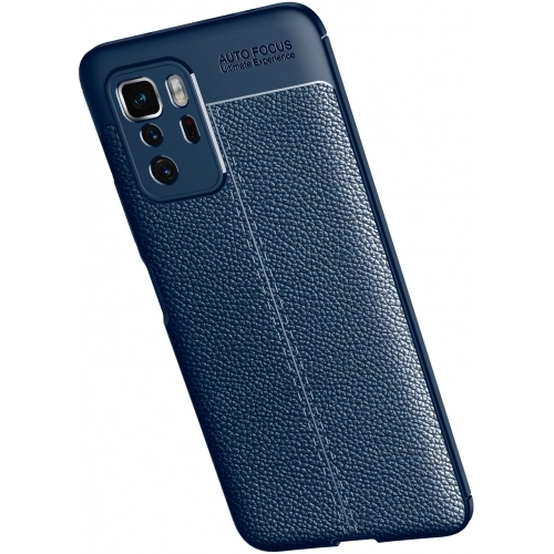 Xiaomi Poco X3 GT Kılıf Deri Görünümlü Lüks Parmak İzi Bırakmaz Niss Silikon Kapak - Siyah