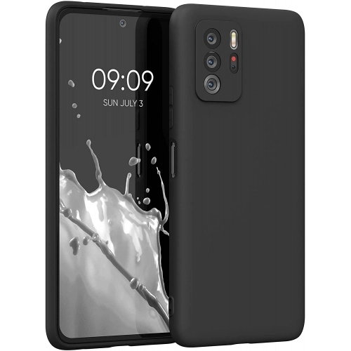 Xiaomi Poco X3 GT Kılıf İnce Soft Mat Renkli Esnek Silikon Kapak - Siyah