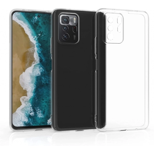 Xiaomi Poco X3 GT Kılıf Kamera Korumalı Esnek Silikon Kapak - Şeffaf