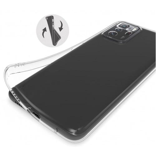 Xiaomi Poco X3 GT Kılıf Kamera Korumalı Esnek Silikon Kapak - Şeffaf