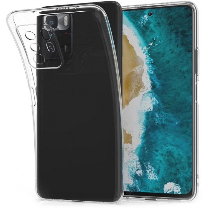 Xiaomi Poco X3 GT Kılıf Kamera Korumalı Esnek Silikon Kapak - Şeffaf
