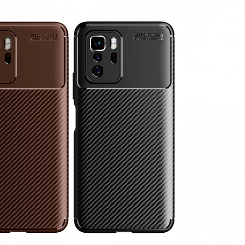 Xiaomi Poco X3 GT Kılıf Silikon Parmak İzi Bırakmayan Karbon Soft Negro Kapak - Siyah