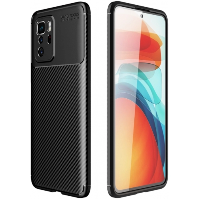 Xiaomi Poco X3 GT Kılıf Silikon Parmak İzi Bırakmayan Karbon Soft Negro Kapak - Siyah