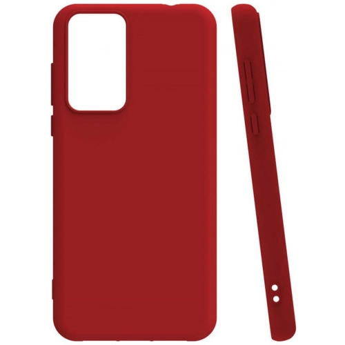 Xiaomi Poco X3 GT Kılıf Silikon Mat Esnek Kamera Korumalı Biye Kapak - Kırmızı