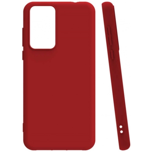 Xiaomi Poco X3 GT Kılıf Silikon Mat Esnek Kamera Korumalı Biye Kapak - Kırmızı
