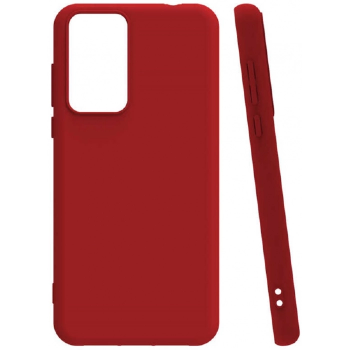 Xiaomi Poco X3 GT Kılıf Silikon Mat Esnek Kamera Korumalı Biye Kapak - Kırmızı