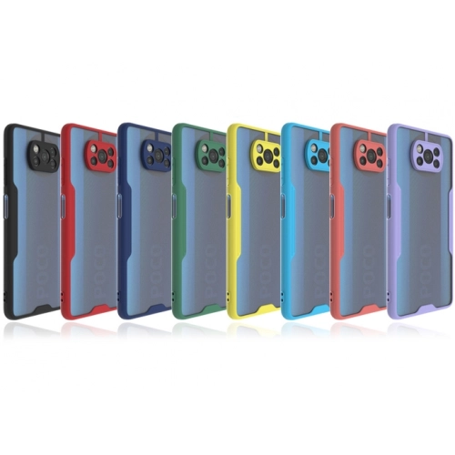 Xiaomi Poco X3 Pro Kılıf Renkli Silikon Kamera Lens Korumalı Şeffaf Parfe Kapak - Sarı