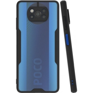 Xiaomi Poco X3 Pro Kılıf Renkli Silikon Kamera Lens Korumalı Şeffaf Parfe Kapak - Siyah