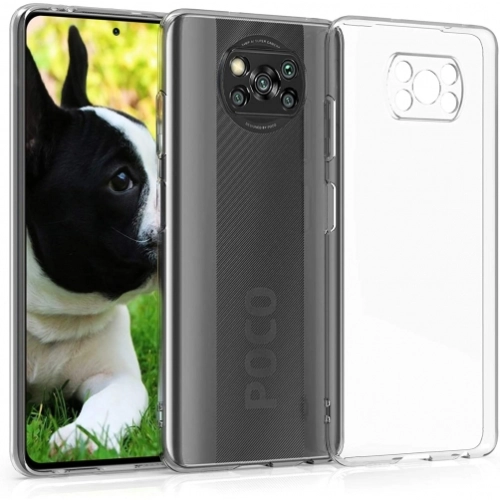 Xiaomi Poco X3 NFC Kılıf Kamera Korumalı Esnek Silikon Kapak - Şeffaf