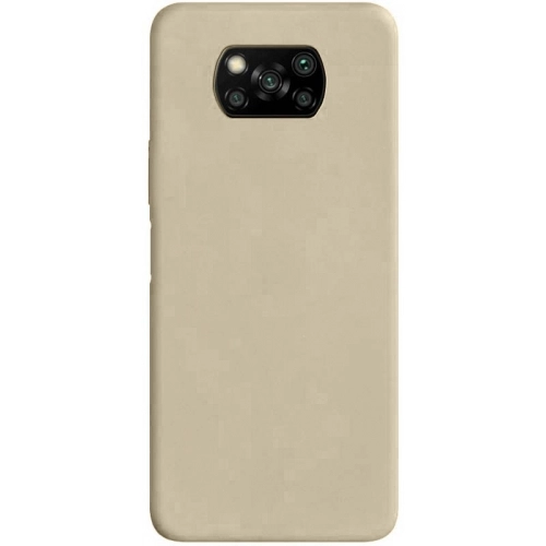 Xiaomi Poco X3 NFC Kılıf İnce Soft Mat Renkli Esnek Silikon Kapak - Gold