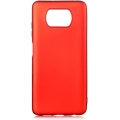 Xiaomi Poco X3 NFC Kılıf İnce Soft Mat Renkli Esnek Silikon Kapak - Kırmızı