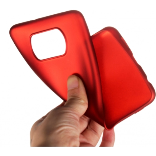 Xiaomi Poco X3 NFC Kılıf İnce Soft Mat Renkli Esnek Silikon Kapak - Kırmızı