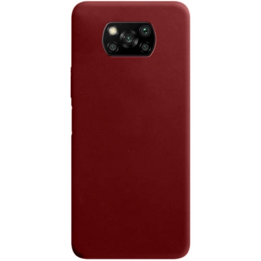 Xiaomi Poco X3 NFC Kılıf İnce Soft Mat Renkli Esnek Silikon Kapak - Mürdüm