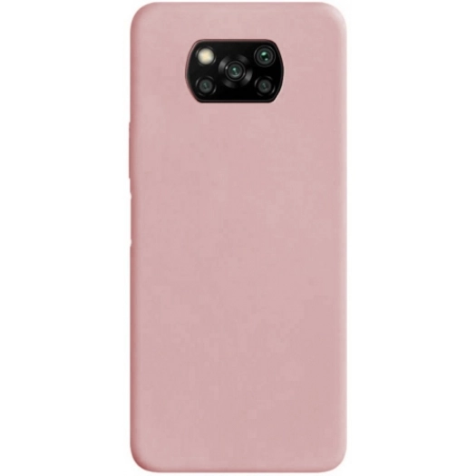 Xiaomi Poco X3 NFC Kılıf İnce Soft Mat Renkli Esnek Silikon Kapak - Rose Gold