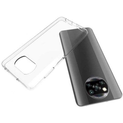 Xiaomi Poco X3 NFC Kılıf Kamera Korumalı Esnek Silikon Kapak - Şeffaf