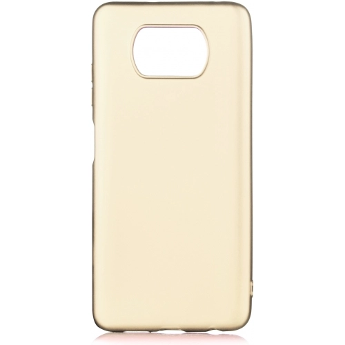 Xiaomi Poco X3 Pro Kılıf İnce Soft Mat Renkli Esnek Silikon Kapak - Gold