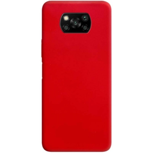 Xiaomi Poco X3 Pro Kılıf İnce Soft Mat Renkli Esnek Silikon Kapak - Kırmızı