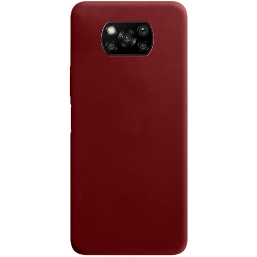 Xiaomi Poco X3 Pro Kılıf İnce Soft Mat Renkli Esnek Silikon Kapak - Mürdüm