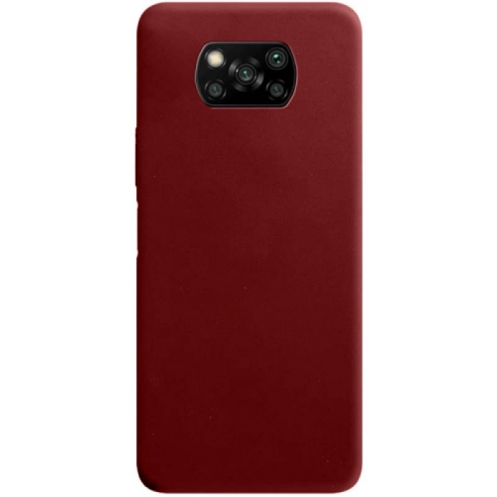 Xiaomi Poco X3 Pro Kılıf İnce Soft Mat Renkli Esnek Silikon Kapak - Mürdüm