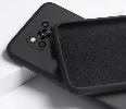 Xiaomi Poco X3 Pro Kılıf Liquid Serisi İçi Kadife İnci Esnek Silikon Kapak - Siyah