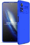 Xiaomi Poco X4 Pro Kılıf 3 Parçalı 360 Tam Korumalı Rubber AYS Kapak - Mavi