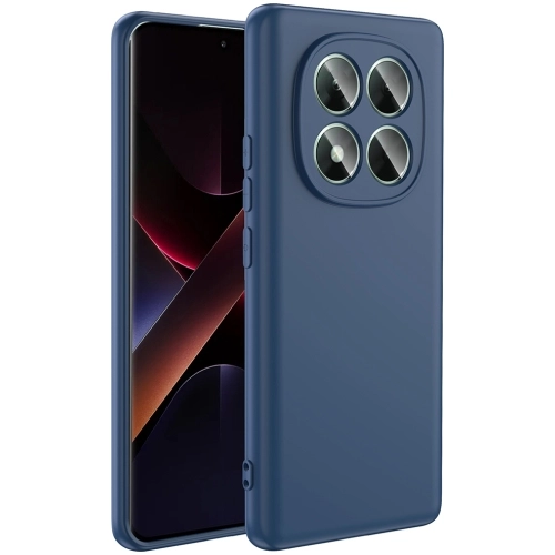 Xiaomi Poco X7 Kılıf İçi Kadife Mat Mara Lansman Silikon Kapak - Lacivert