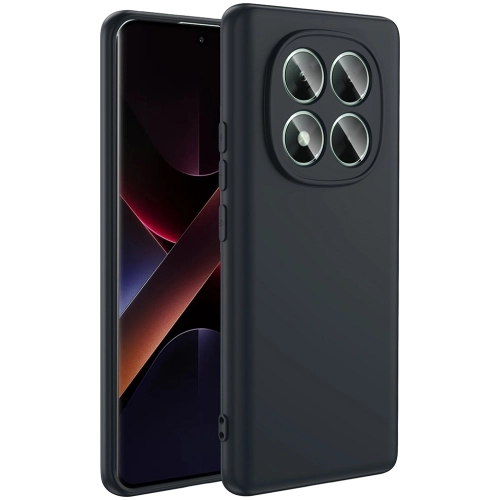 Xiaomi Poco X7 Kılıf İçi Kadife Mat Mara Lansman Silikon Kapak  - Siyah