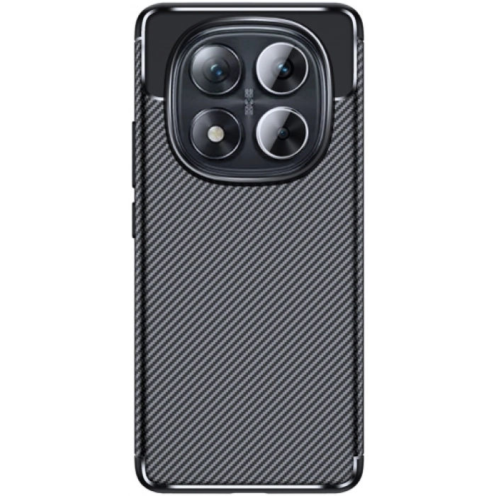 Xiaomi Poco X7 Kılıf Silikon Parmak İzi Bırakmayan Karbon Soft Negro Kapak - Siyah