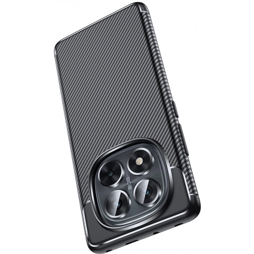 Xiaomi Poco X7 Kılıf Silikon Parmak İzi Bırakmayan Karbon Soft Negro Kapak - Siyah